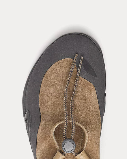 New Balance TDS MT10T Raw Leather / Black Cement Slip on Sneakers - 5