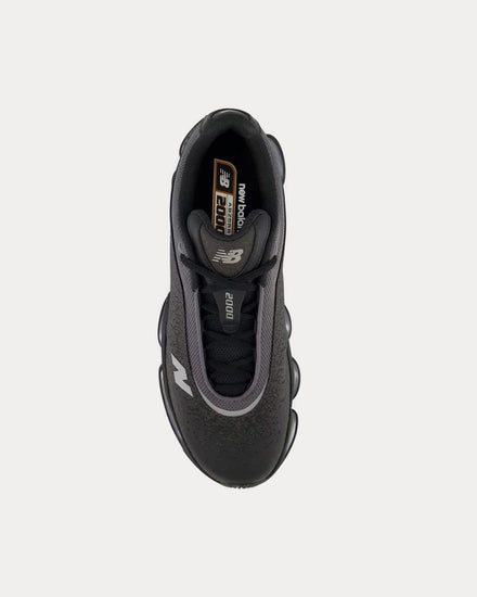 New Balance 2000 Sleek Black Low Top Sneakers - 2