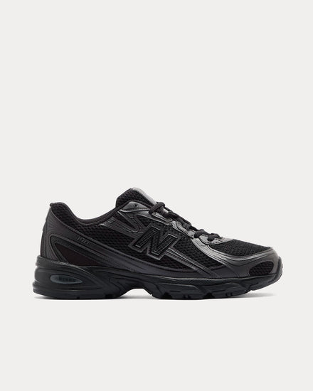 New Balance 740 Black / Black Cement Low Top Sneakers - 1