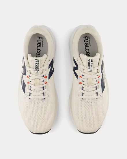 New Balance FuelCell Propel v5 Linen / NB Navy / Neo Flame Running Shoes - 2