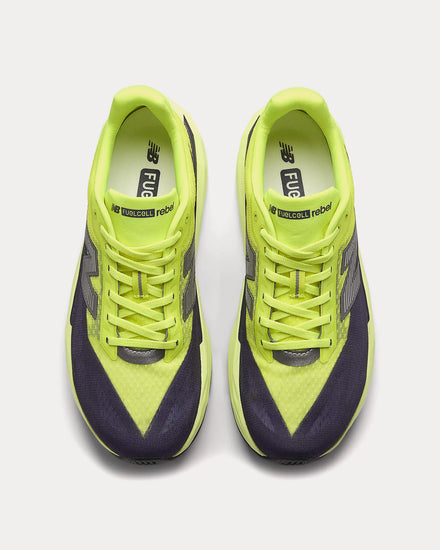 New Balance FuelCell Rebel v5 Alkaline Green / Boysenberry / Dark Silver Metallic Running Shoes - 2