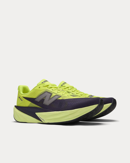 New Balance FuelCell Rebel v5 Alkaline Green / Boysenberry / Dark Silver Metallic Running Shoes - 3