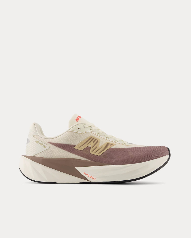 New Balance FuelCell Rebel v5 Angora / Earth Shadow / Sea Salt Running Shoes - 1