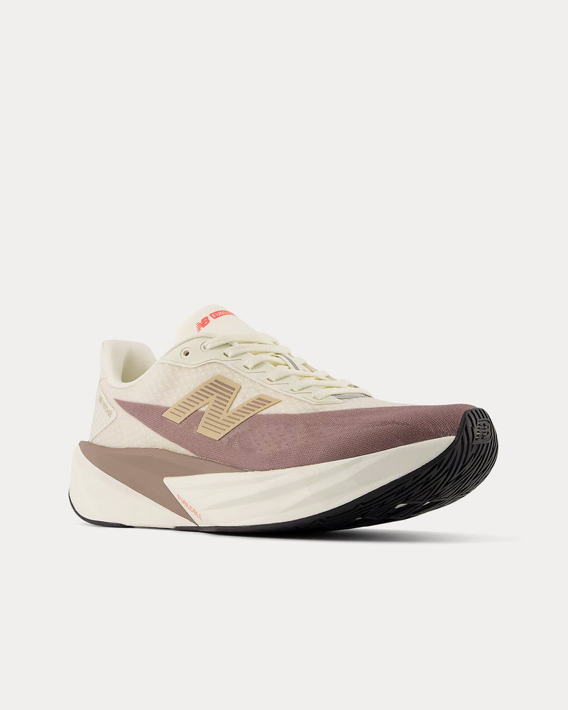 New Balance FuelCell Rebel v5 Angora / Earth Shadow / Sea Salt Running Shoes - 3
