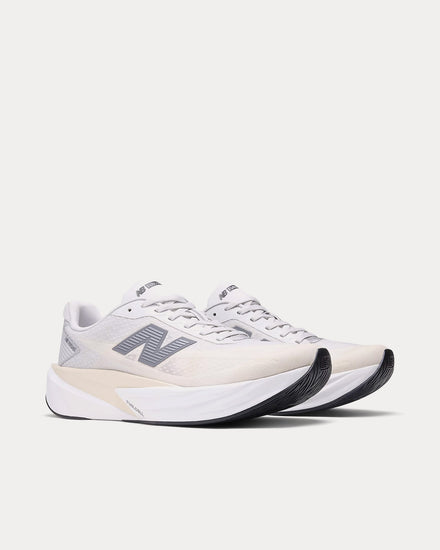 New Balance FuelCell Rebel v5 Grey Matter / Linen / White Running Shoes - 3