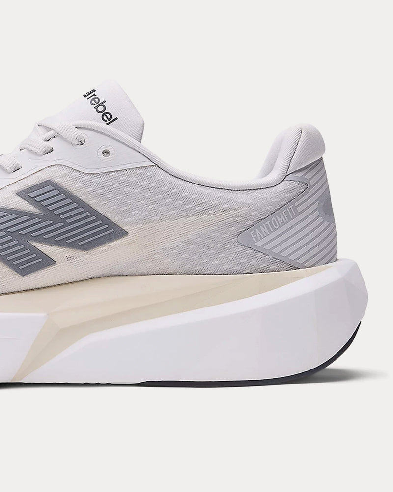 New Balance FuelCell Rebel v5 Grey Matter / Linen / White Running Shoes - 5