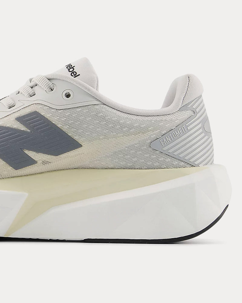 New Balance FuelCell Rebel v5 Linen / Grey Matter / White Running Shoes - 4