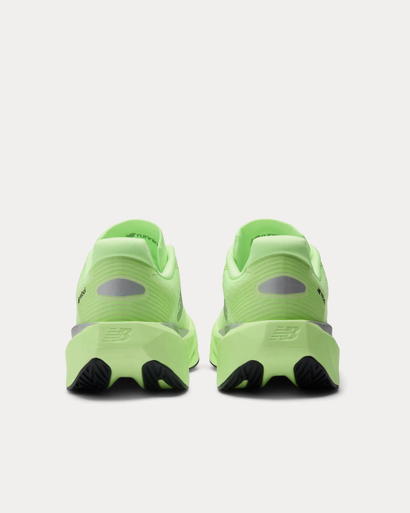 New Balance FuelCell Rebel v5 Lab Green / Silver Metallic / White Running Shoes - 4