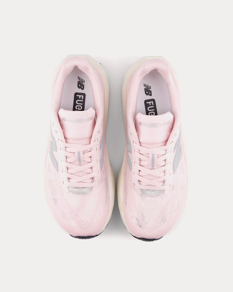 New Balance FuelCell Rebel v5 Pink Granite / Silver Metallic / Linen Running Shoes - 2