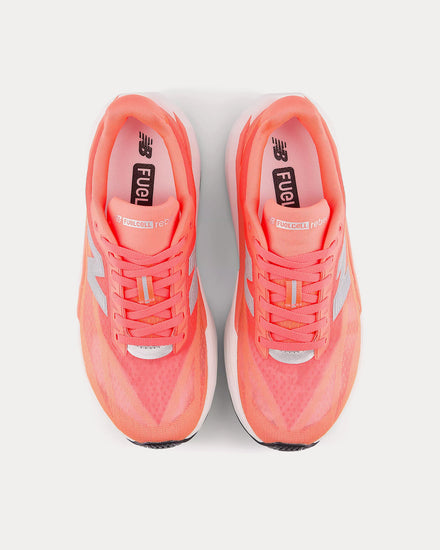 New Balance FuelCell Rebel v5 Urgent Red / White / Silver Metallic Running Shoes - 2