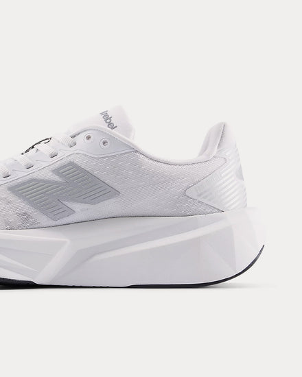 New Balance FuelCell Rebel v5 White / Silver Metallic / Black Running Shoes - 5