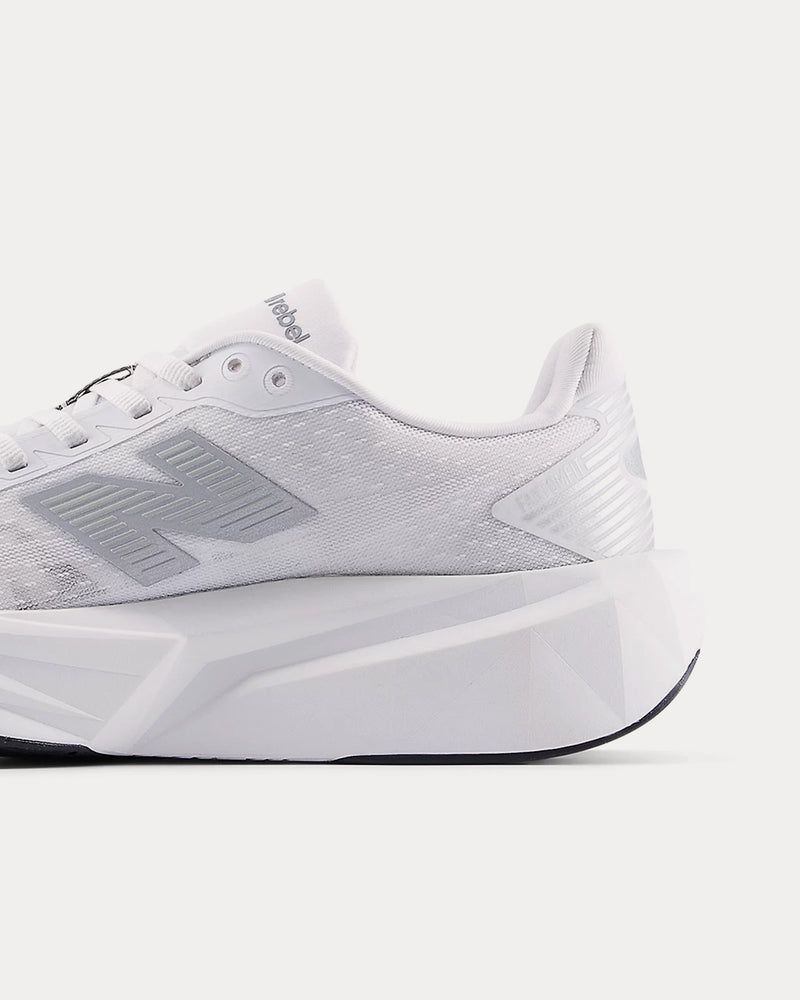 New Balance FuelCell Rebel v5 White / Silver Metallic / Black Running Shoes - 5