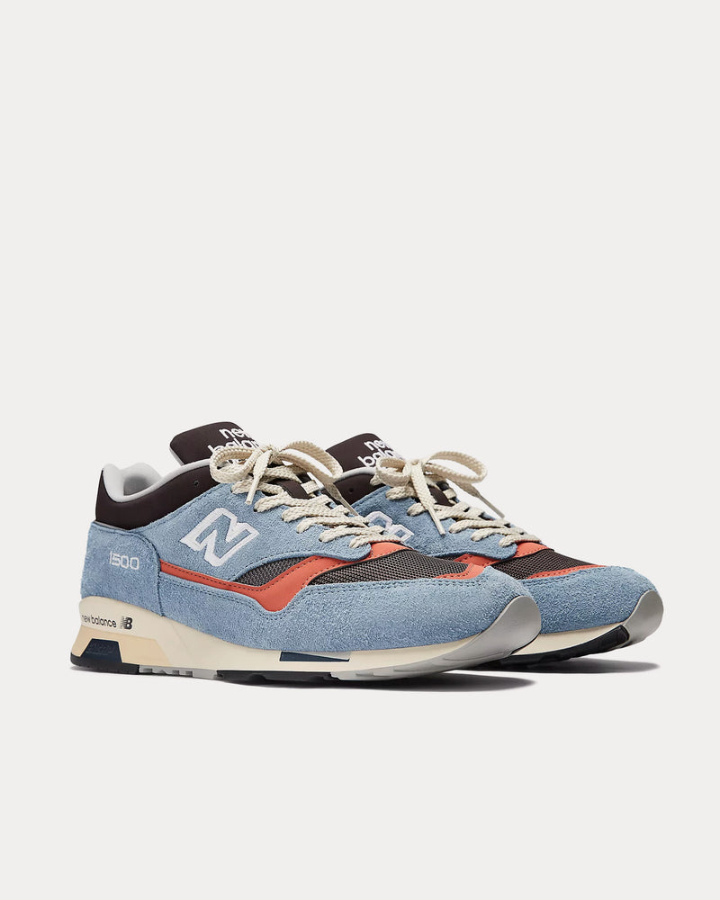 New Balance MADE in UK 1500 Dusty Blue / Black Coffee / Burnt Sienna Low Top Sneakers - 3