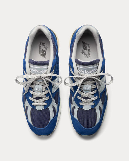 New Balance MADE in UK 991v2 Limoges / Pageant Blue Low Top Sneakers - 3