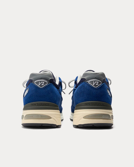 New Balance MADE in UK 991v2 Limoges / Pageant Blue Low Top Sneakers - 4