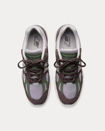 New Balance MADE in UK 991v2 Licorice / Lavender Gray / Douglas Fir Low Top Sneakers - 2