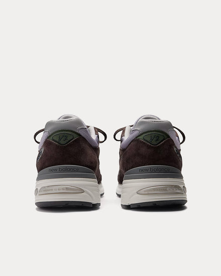 New Balance MADE in UK 991v2 Licorice / Lavender Gray / Douglas Fir Low Top Sneakers - 4