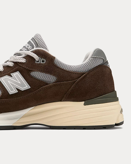 New Balance MADE in UK 991v2 Slate Black / Alloy / Smoked Pearl Low Top Sneakers - 5