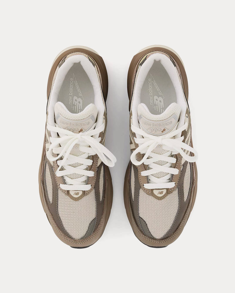 New Balance Made in USA 990v6 Driftwood / Timberwolf / Mushroom Low Top Sneakers - 2