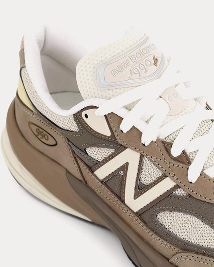 New Balance Made in USA 990v6 Driftwood / Timberwolf / Mushroom Low Top Sneakers - 5