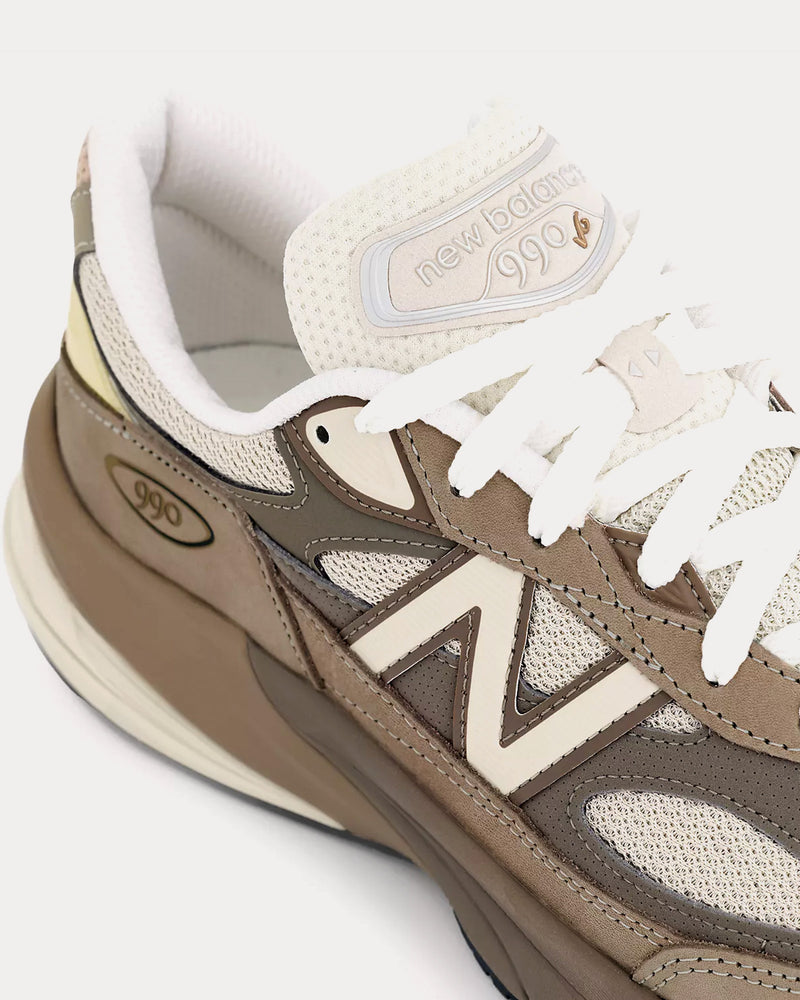 New Balance Made in USA 990v6 Driftwood / Timberwolf / Mushroom Low Top Sneakers - 5
