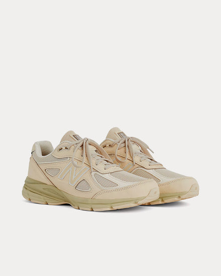 New Balance Made in USA 990v4 Macadamia Nut /  Morel Low Top Sneakers - 3