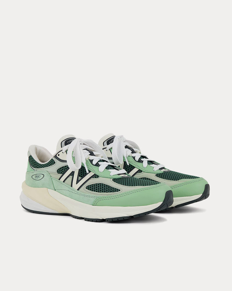 New Balance Made in USA 990v6 Avocado / Natural Mint Low Top Sneakers - 3
