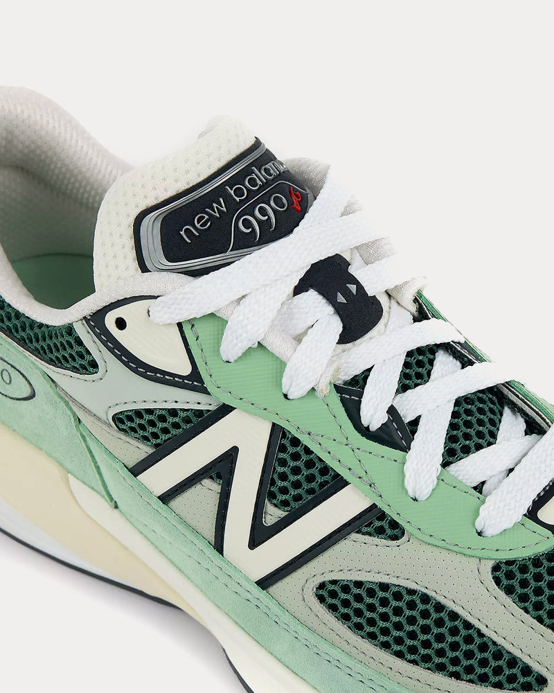 New Balance Made in USA 990v6 Avocado / Natural Mint Low Top Sneakers - 5