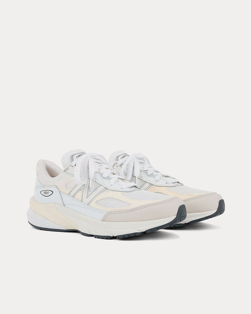 New Balance Made in USA 990v6 White / Sea Salt Low Top Sneakers - 3
