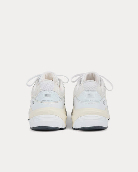 New Balance Made in USA 990v6 White / Sea Salt Low Top Sneakers - 4