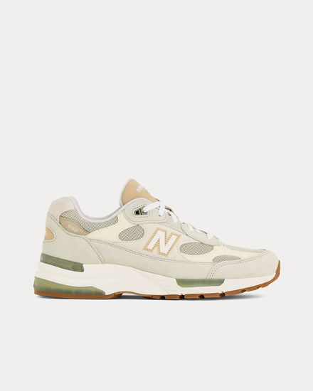 New Balance Made in USA 992 Olivine / Incense / Raw Cashew Low Top Sneakers - 1