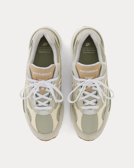 New Balance Made in USA 992 Olivine / Incense / Raw Cashew Low Top Sneakers - 2