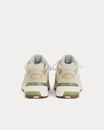 New Balance Made in USA 992 Olivine / Incense / Raw Cashew Low Top Sneakers - 4