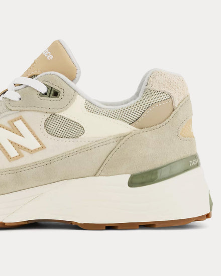 New Balance Made in USA 992 Olivine / Incense / Raw Cashew Low Top Sneakers - 5