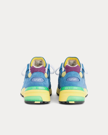 New Balance Made in USA 993 Sea Stone / Blue Apple / Maize Low Top Sneakers - 4