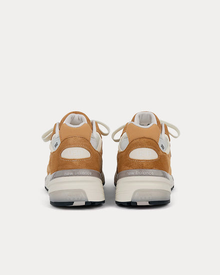 New Balance Made in USA 992 Sweet Caramel / Calcium Low Top Sneakers - 4