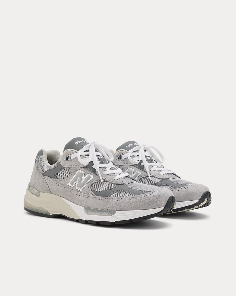 New Balance Made in USA 992 Core Grey / Silver Metalic Low Top Sneakers - 3