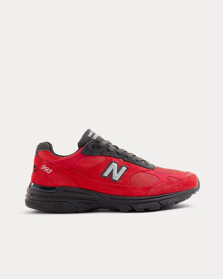 New Balance Made in USA 993 Team Red / True Red / Black Cement Low Top Sneakers - 1