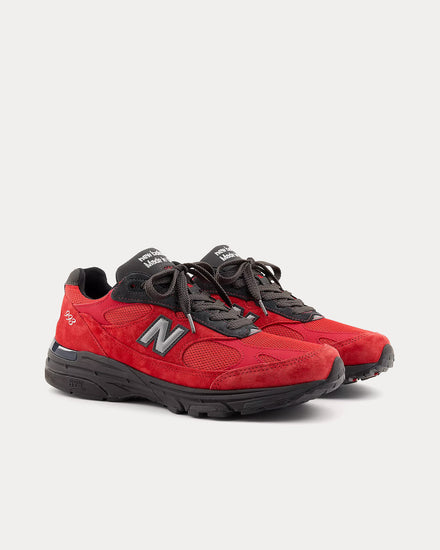 New Balance Made in USA 993 Team Red / True Red / Black Cement Low Top Sneakers - 3