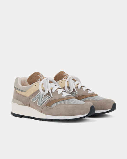 New Balance Made in USA 997 Light Mushroom / Mirage Grey Low Top Sneakers - 3