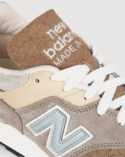 New Balance Made in USA 997 Light Mushroom / Mirage Grey Low Top Sneakers - 5