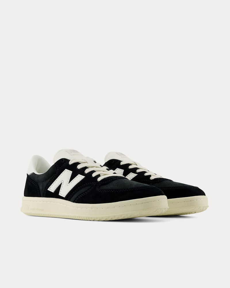 New Balance T500 Black / Sea Salt / Angora Low Top Sneakers - 3