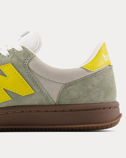 New Balance T500 Dark Olivine / Apollo Gold Low Top Sneakers - 5
