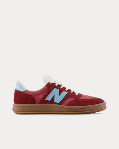 New Balance T500 Classic Crimson / Taffy Blue Low Top Sneakers