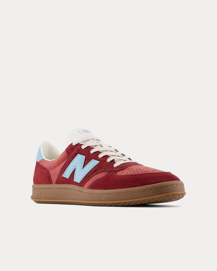 New Balance T500 Classic Crimson / Taffy Blue Low Top Sneakers - 3