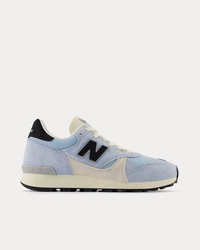 New Balance U475 Light Chrome Blue / Black / Linen Low Top Sneakers - 1