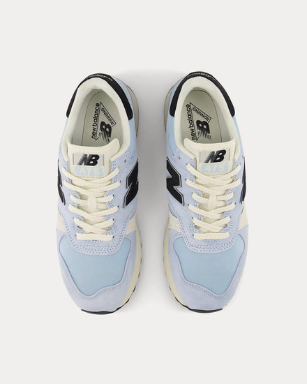 New Balance U475 Light Chrome Blue / Black / Linen Low Top Sneakers - 2