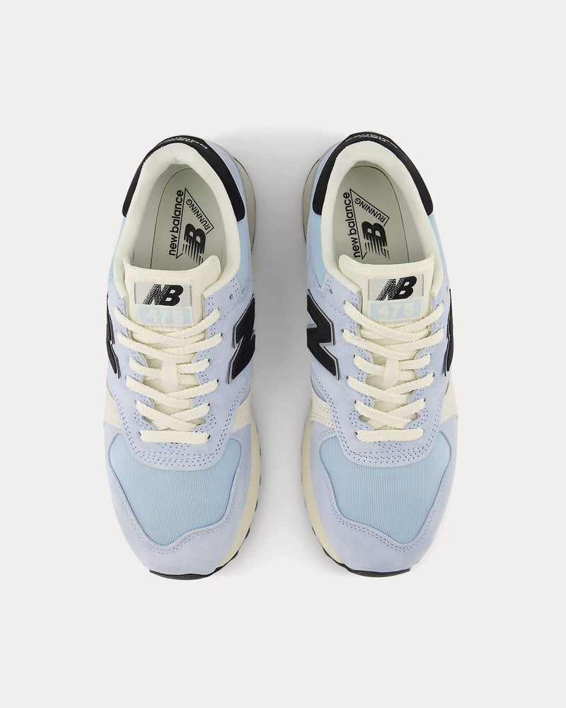 New Balance U475 Light Chrome Blue / Black / Linen Low Top Sneakers - 2