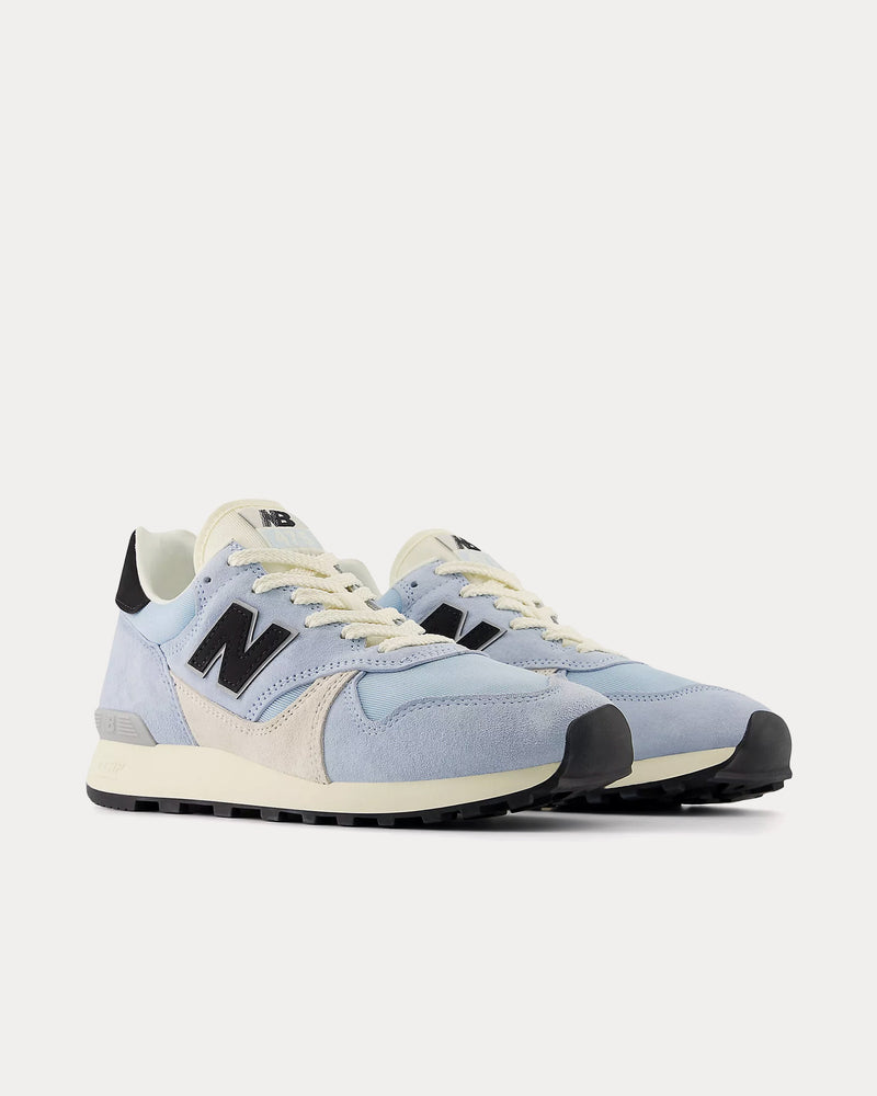 New Balance U475 Light Chrome Blue / Black / Linen Low Top Sneakers - 3