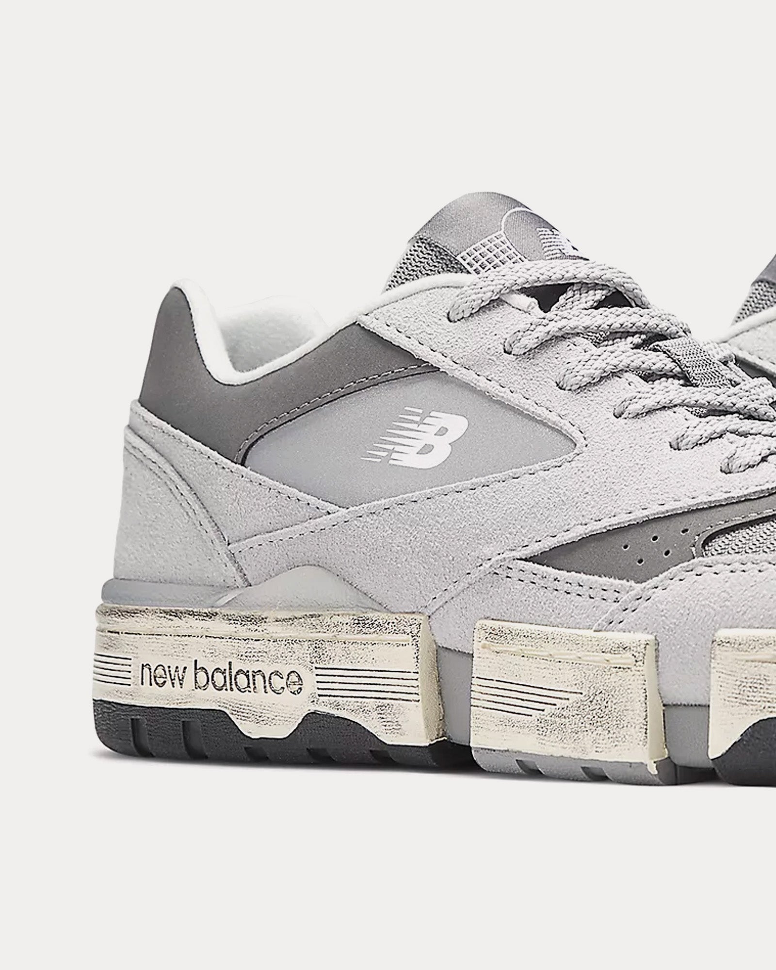 New Balance x MSFTrep - 0.01 Grey / White Low Top Sneakers
